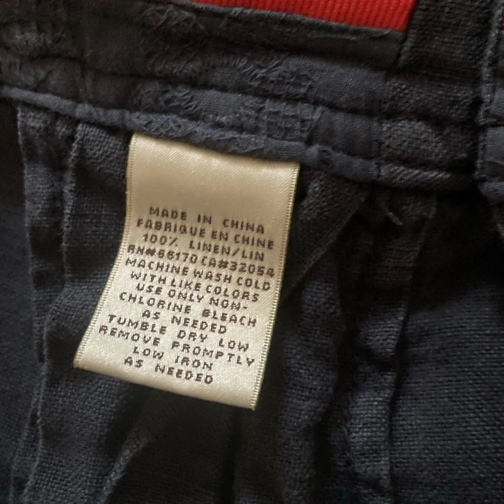 2/10.00 Elevenses Dark Blue Wide-Leg Jeans with Lace-Up Detail - Picture 5 of 8